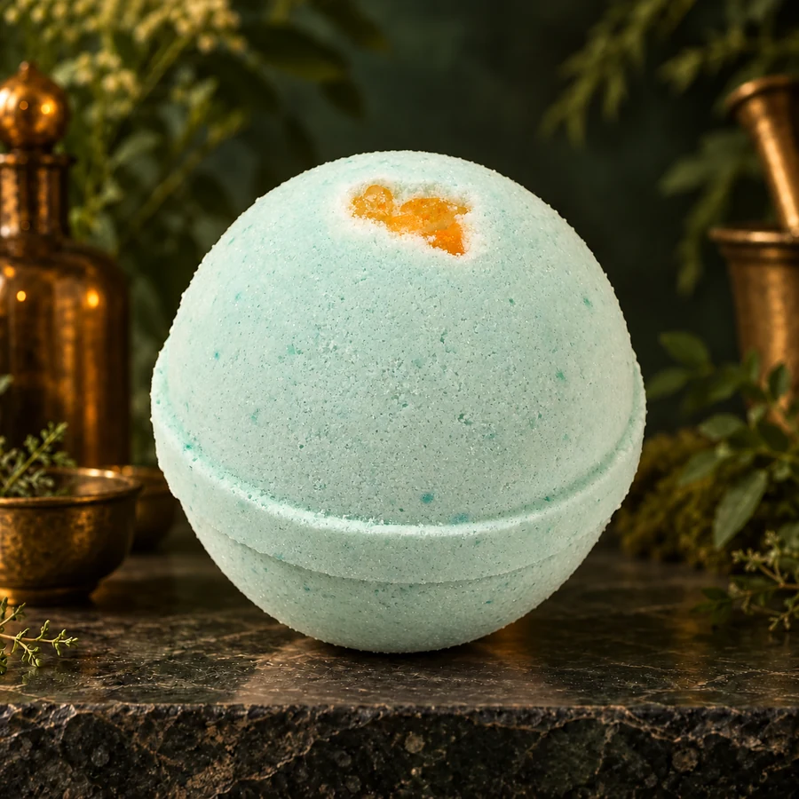 Apple Orchard Bath Bomb — AI product mockup