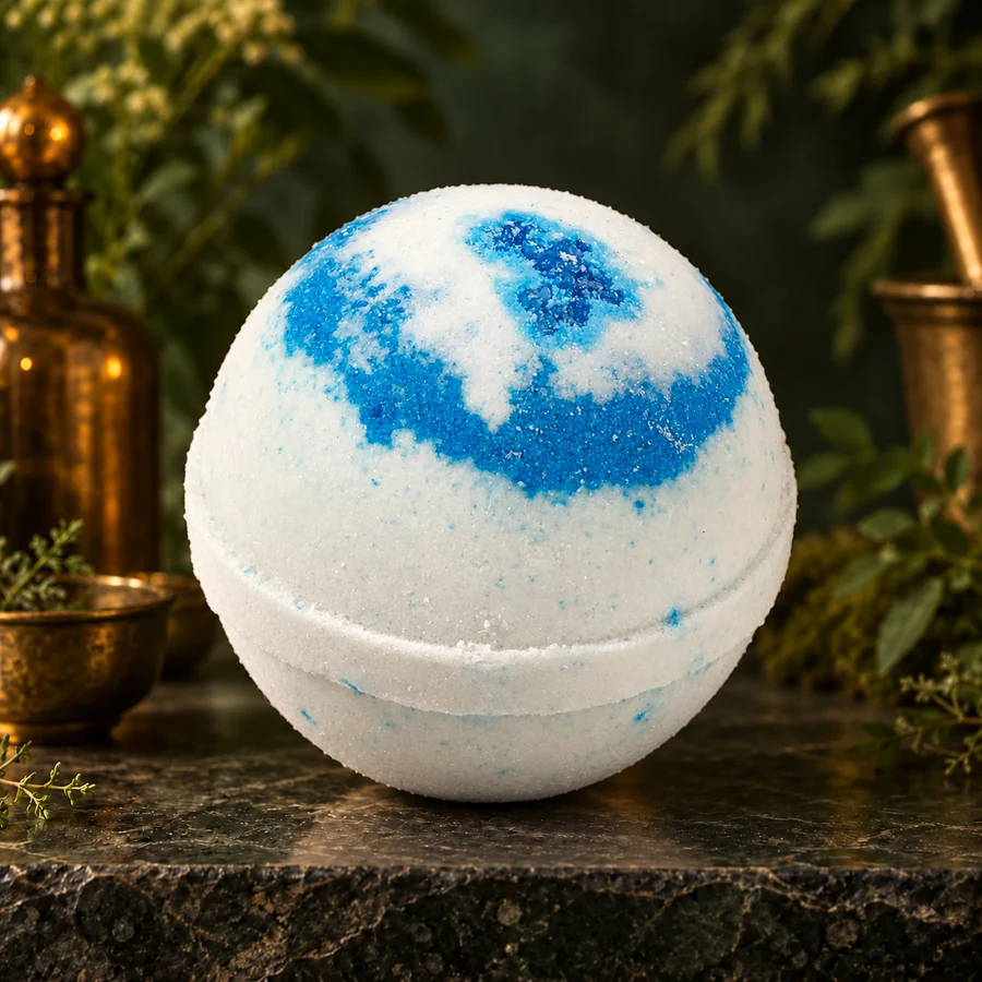 Cool Water Bath Bomb — AI product mockup
