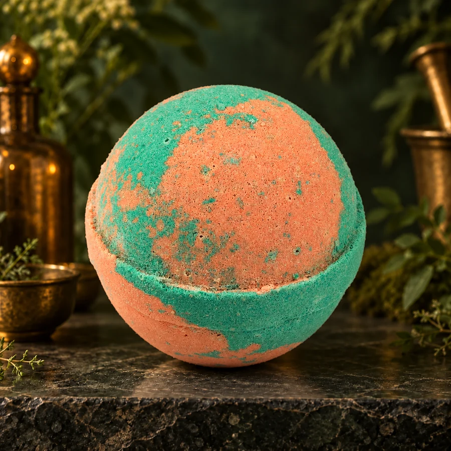 Cucumber Melon Bath Bomb — AI product mockup