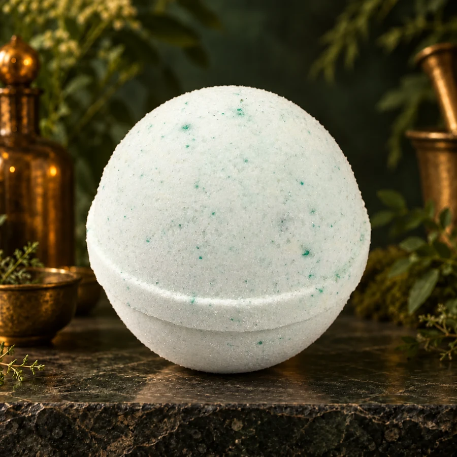 Eucalyptus Bath Bomb — AI product mockup