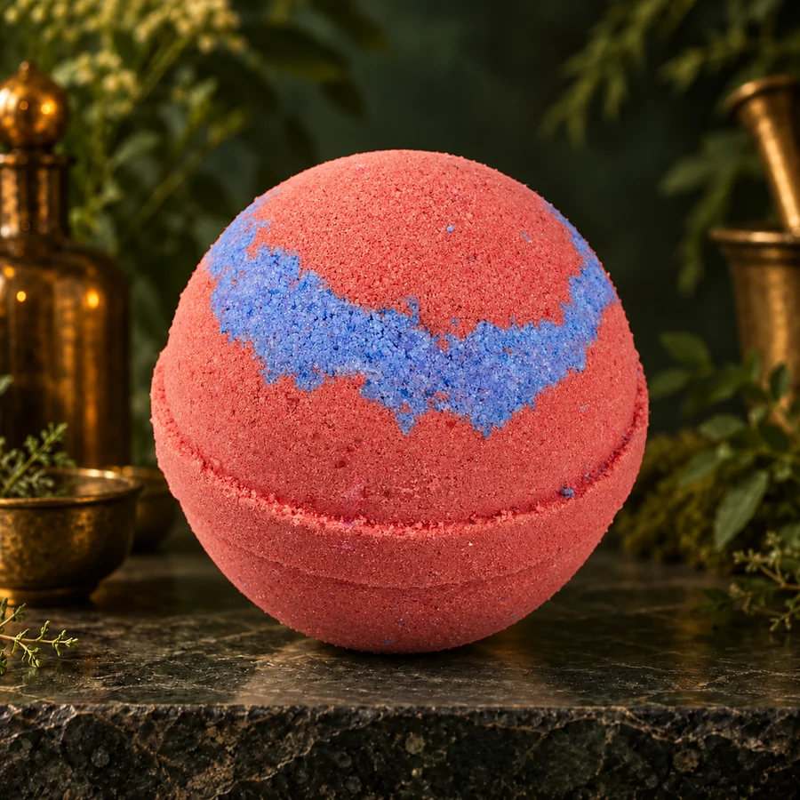 Kiss Me Bath Bomb — AI product mockup