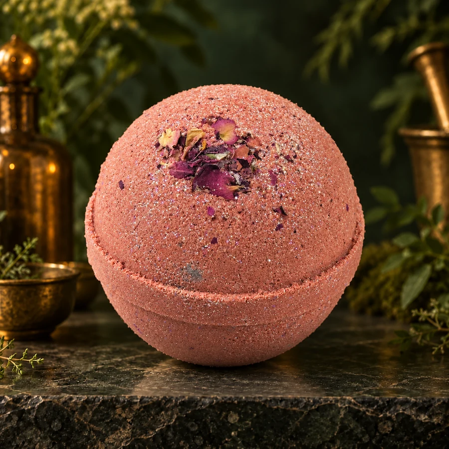 Petal Dance Bath Bomb — AI product mockup