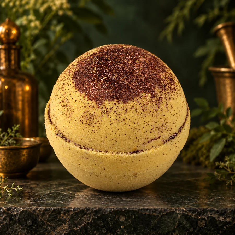 Pina Colada Bath Bomb — AI product mockup