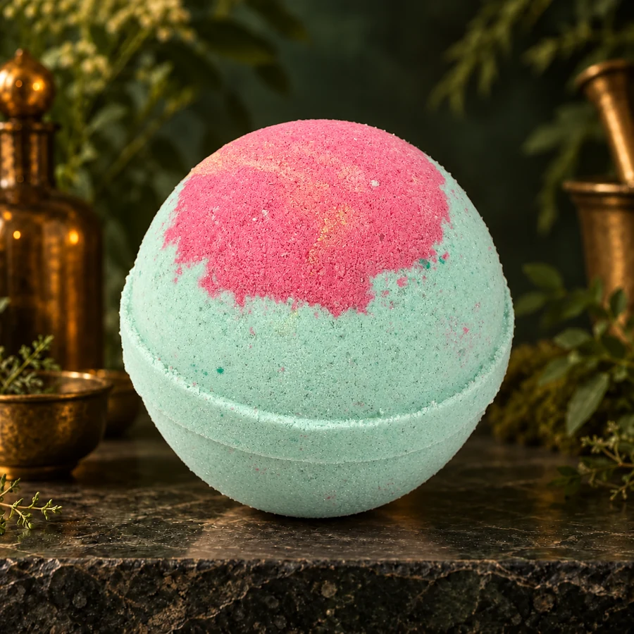 Sweet Pea Bath Bomb — AI product mockup