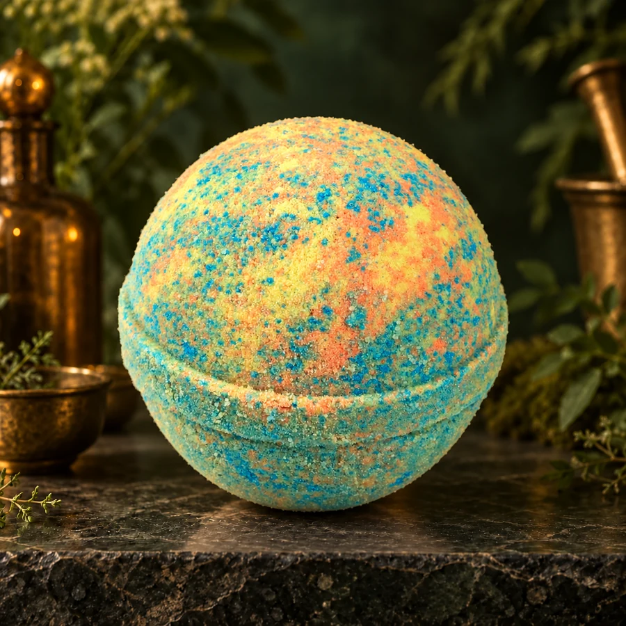 Tie Dye Bath Bomb — AI product mockup