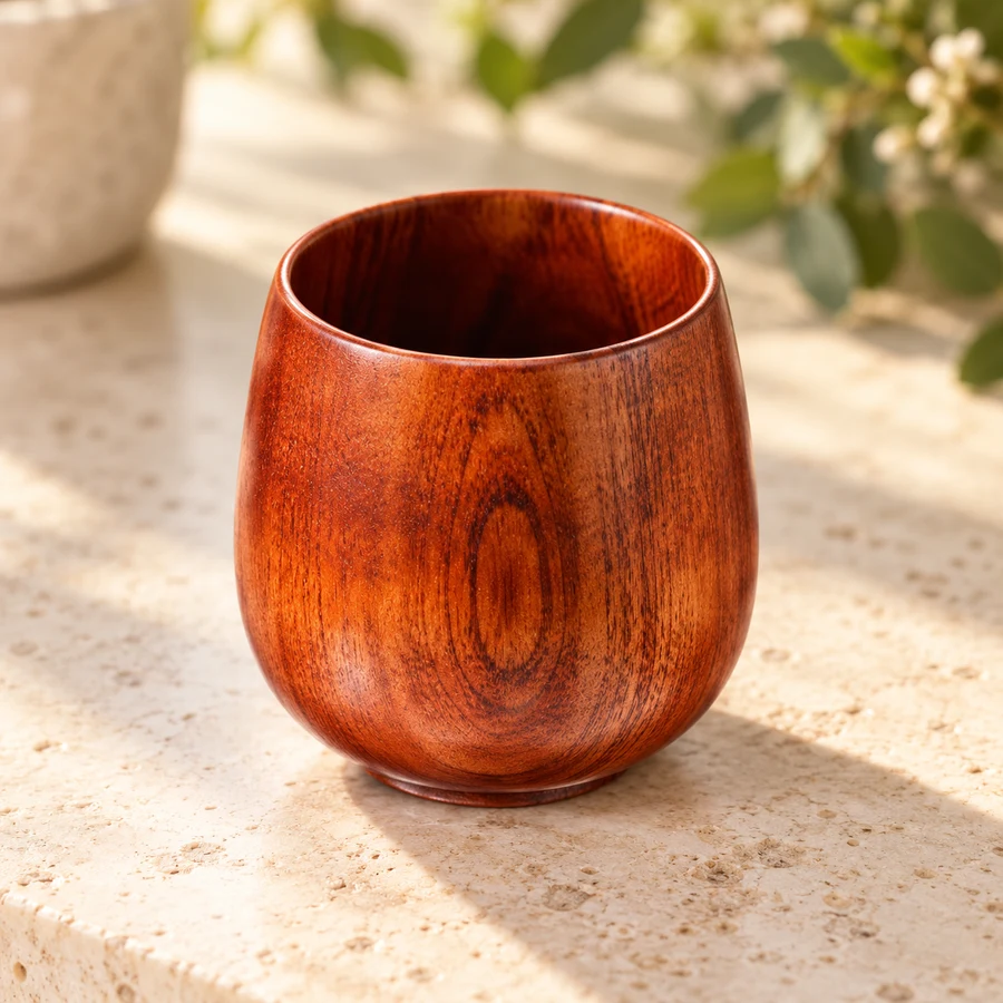Wooden Tea Cup